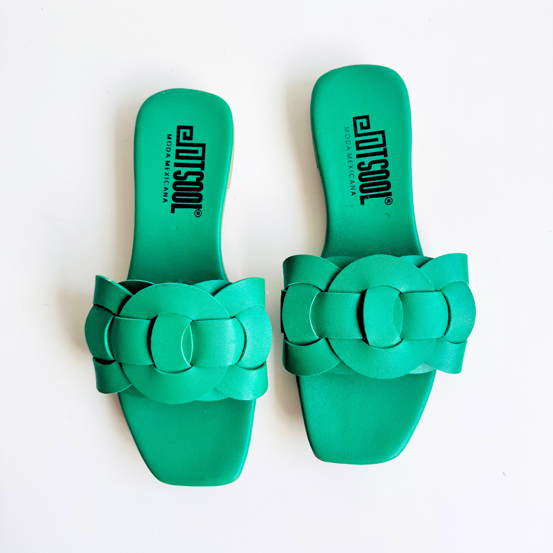Sandalias Carolina Verde