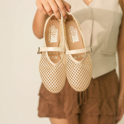 BALERINAS MESH BEIGE