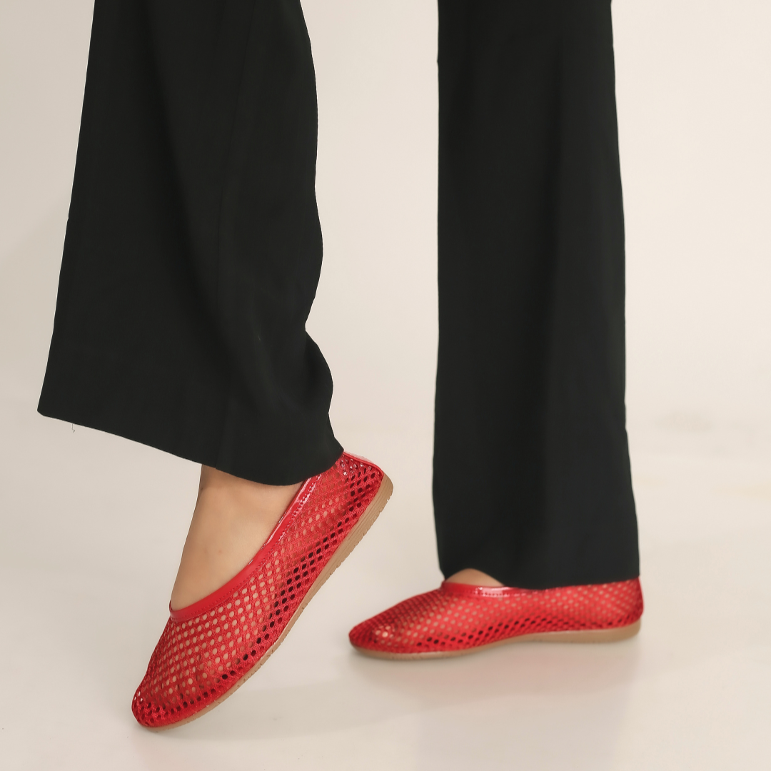 BALERINAS MESH ROJO