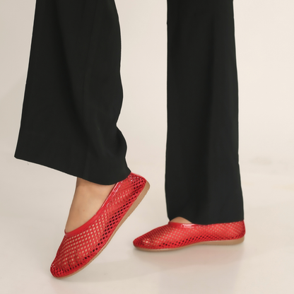 BALERINAS MESH ROJO