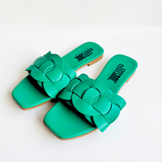 Sandalias Carolina Verde