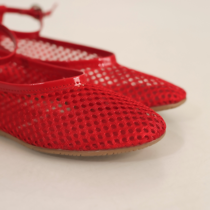 BALERINAS MESH ROJO