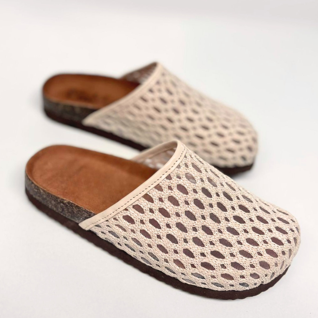 CLOGS MESCH BEIGES