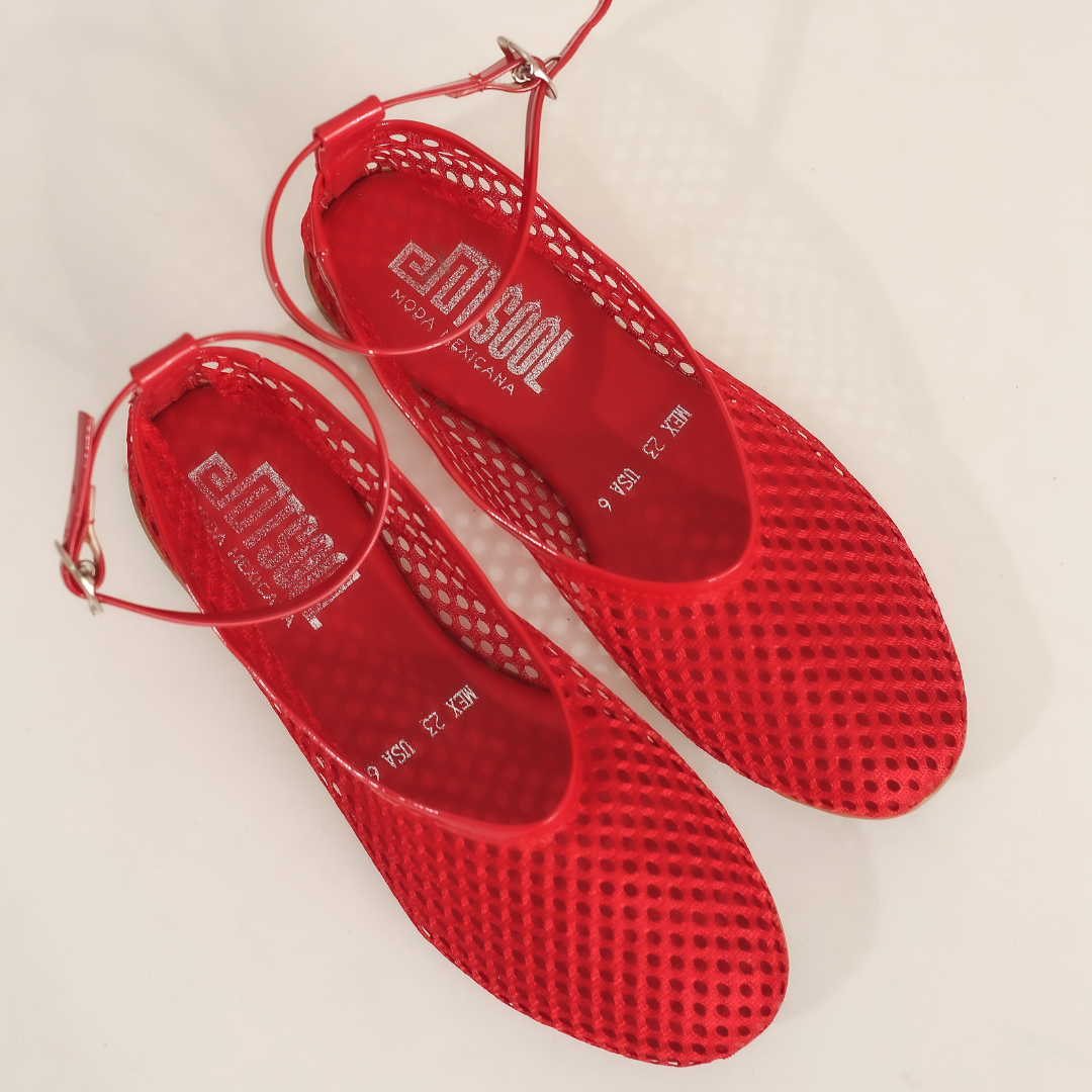 BALERINAS MESH ROJO
