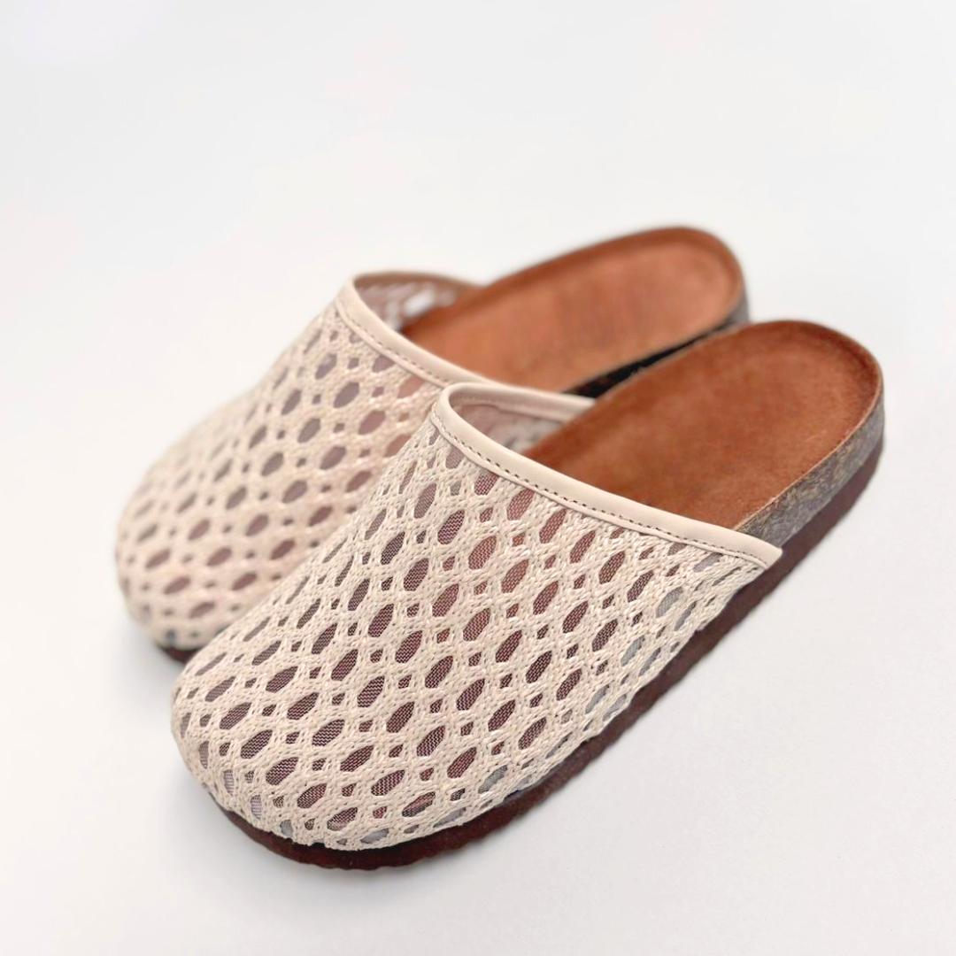CLOGS MESCH BEIGES