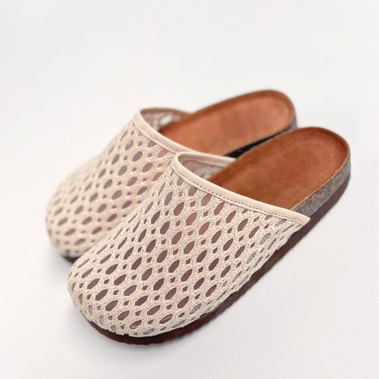 CLOGS MESCH BEIGES